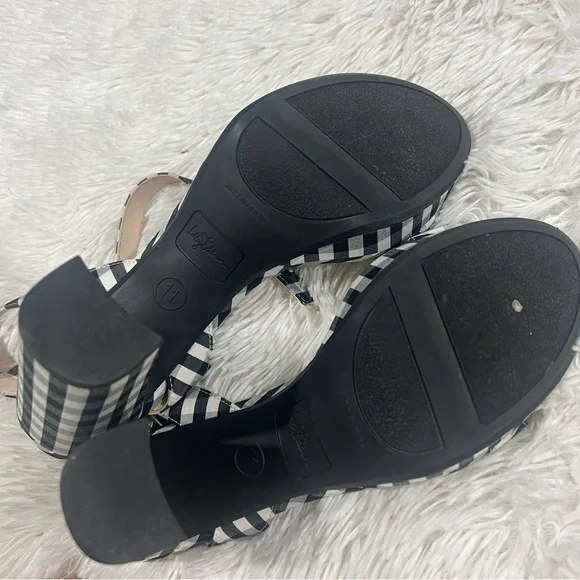 Libby Edelman LE Amanda Buffalo plaid chunky heels Size 11 - Picture 10 of 13